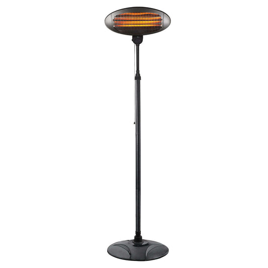 2000W 2.1m Free Standing Adjustable Portable Outdoor Electric Patio Heater Black
Effortlessly heat your garage, shed, or verandah with our 2000-watt free-standing outdoor electric heater. Featuring radiant heating, these powerful heaters eliminate oxygen and humidity interference, providing clean and healthy air. Say goodbye to static, dry skin, dry eyes, and toxic gases often associated with traditional heaters. These outdoor heaters run silently, creating a peaceful environment for all occupants, and are