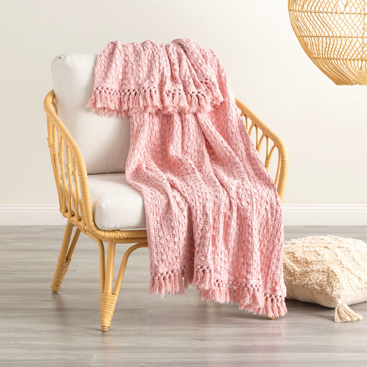 Alysian Washed Cotton Textured Blush Throw by Renee Taylor
Indulge in the luxurious comfort of the Alysian Washed Cotton Textured Blush Throw by Renee Taylor. Made with high-quality washed cotton, this throw features a textured design that adds a touch of elegance to any room. It's the perfect addition to your home for cozying up on a chilly evening or adding a stylish accent to your décor