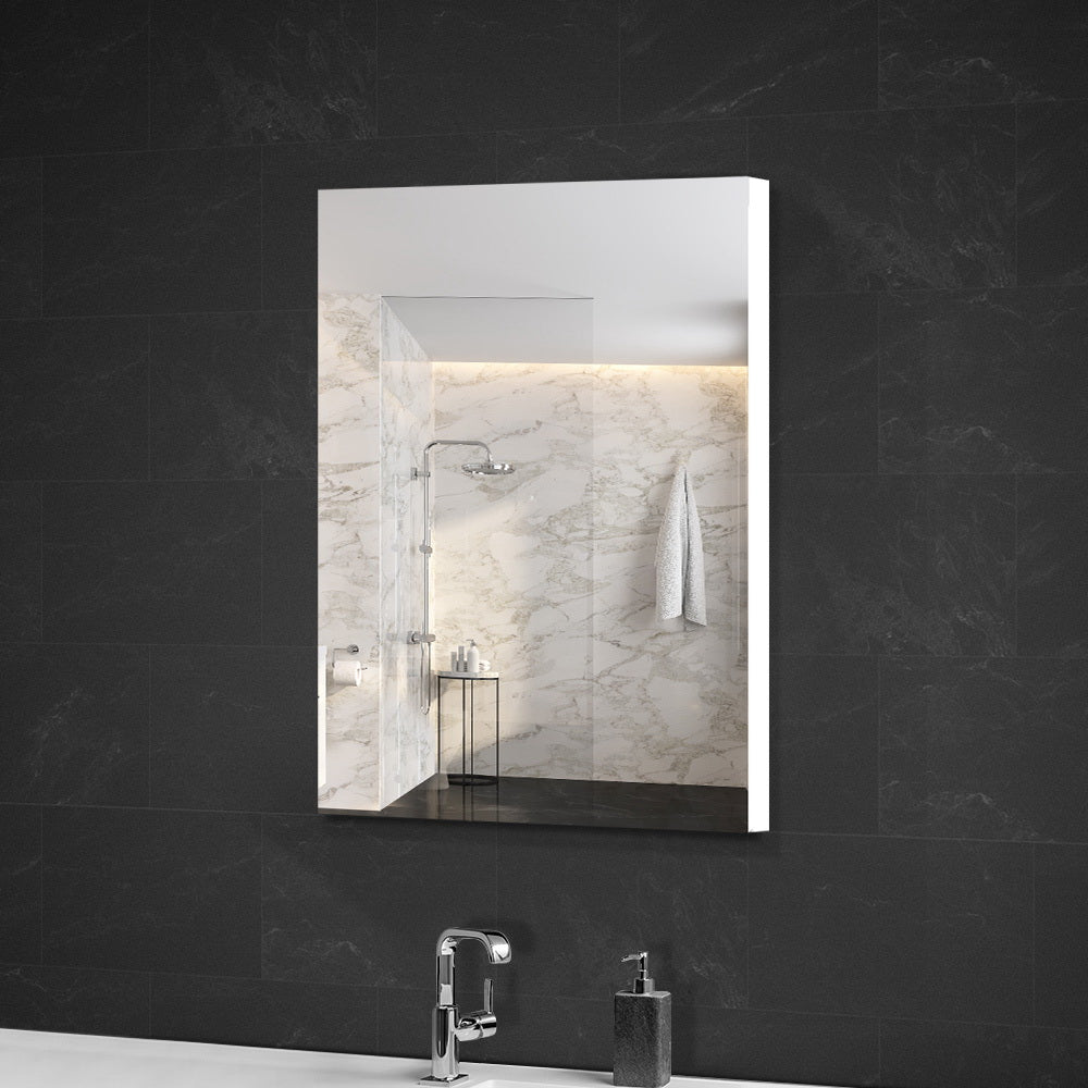Bathroom Vanity Mirror with Storage 1 x Door | Cefito - White