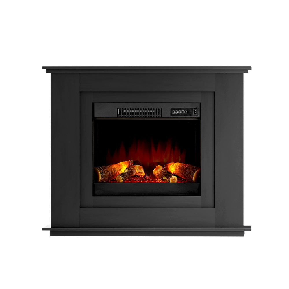 Electric Fireplace Heater Mantle Portable Fire Log Wood Heater 3D Flame Effect Black-Devanti 2000W
The Devanti Electric Fireplace combines classic design with modern technology, providing a radiant warmth and ambiance similar to a traditional fireplace. Its aluminium heating elements help retain natural humidity in the room for comfortable, non-drying heat. This energy-efficient heater uses over 90% less energy than gas, making it a cost-effective choice. With fan-assisted heated air circulation, it ensure