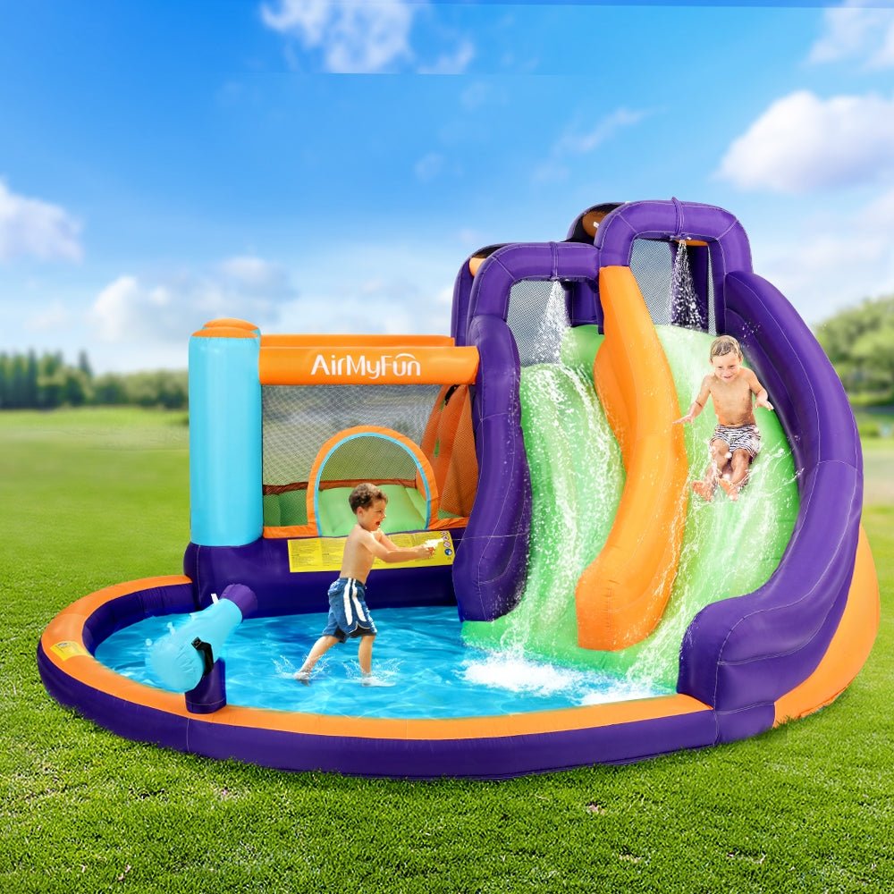 AirMyFun Inflatable Water Slide Kids Jumping Trampoline Castle Double Slide - Factory Direct Shop