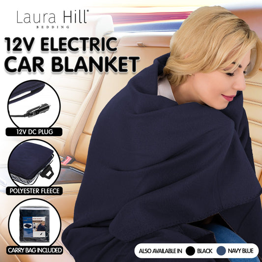 Laura Hill Heated Electric Car Blanket 150x110cm 12v - Blue
Expertly designed to provide warmth during lengthy trips in chilly winter weather, this electric car blanket, made of polyester fleece, is both practical and secure. With a quick and easy plug-in to the cigarette lighter socket, it efficiently heats up in mere seconds. Perfect for accommodating two individuals, this blanket is also suitable for children. It is the ideal accessory for use in a wide variety of vehicles, including cars, convertibles,