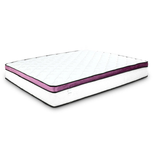 Laura Hill King Mattress Visco Cool Gel Infused Memory Foam Euro Top Pocket Spring 30cm
Experience ultimate comfort and luxury every night with Laura Hill Bedding's Visco Cool Gel Infused Memory Foam King Mattress. Utilizing innovative technology, this 30cm Euro top pocket spring mattress boasts a soft quilting layer and hypoallergenic material for a peaceful and uninterrupted sleep experience. Experience five-star quality and unmatched relaxation with every sleep.