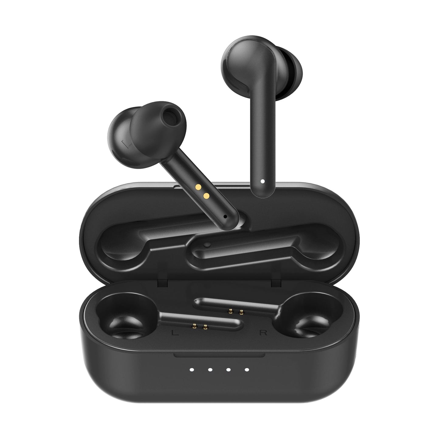MBEAT E1 True Wireless Earbuds - Up to 4hr Play time, 14hr Charge Case, Easy Pair
The mbeat E1 True Wireless Earbuds provide high-quality sound and comfortable listening with wireless capabilities. They easily connect via Bluetooth V5.0 and offer 3.5 hours of play time with just an hour of charging. The included charging case allows for convenient charging on the go, making them perfect for use during commutes, studying, workouts, or while at the gym. Built-in microphones also offer crystal clear phone cal