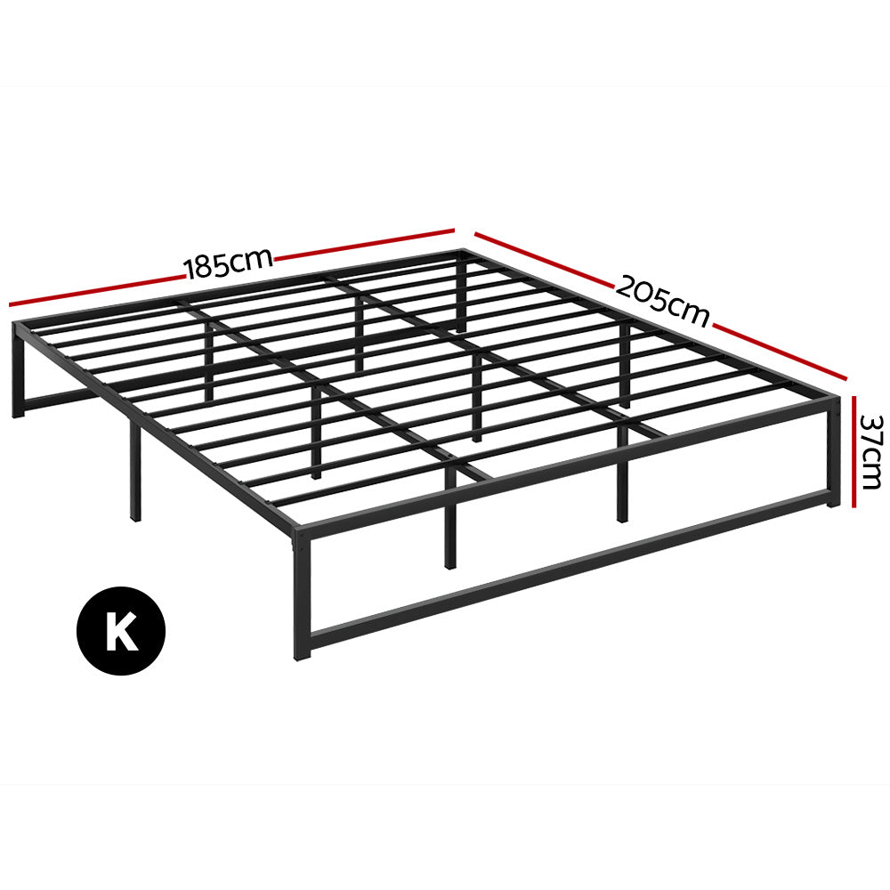 Artiss Bed Frame King Size Metal Bed Frame TINO
