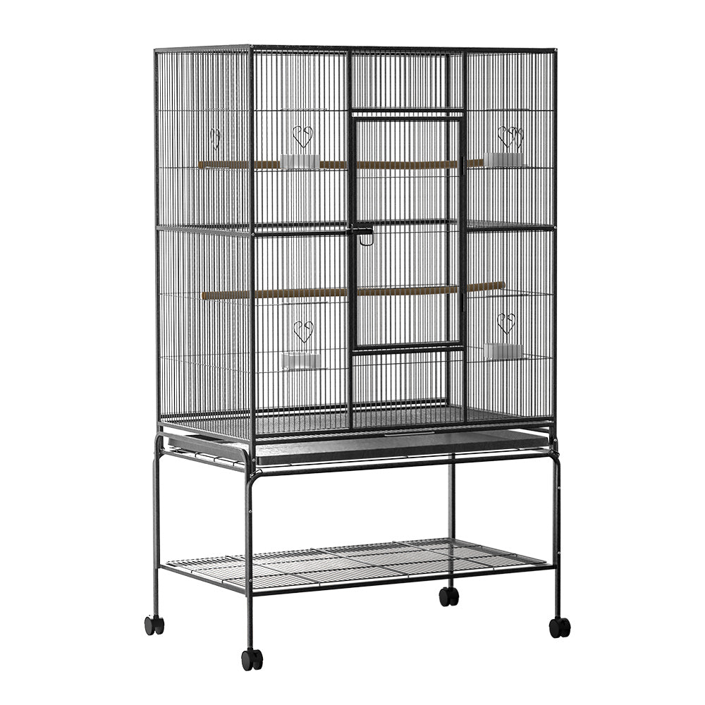 Bird Cage Pet Cages Aviary 137CM Large Travel Stand Budgie Parrot
