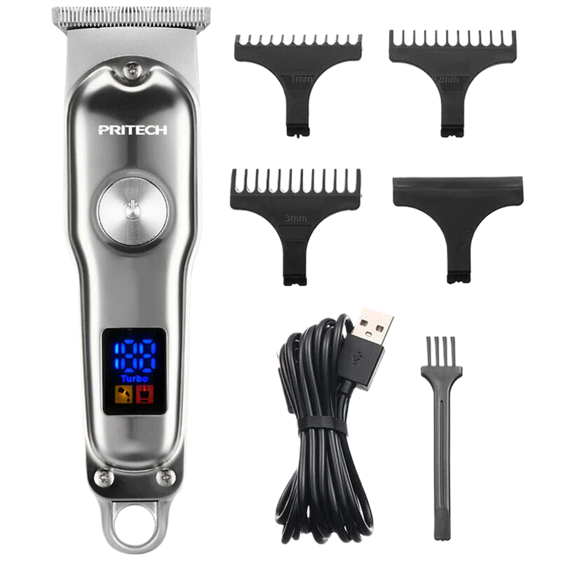 PR-2749 Rechargeable Electric Trimmer with LED Screen
The PR-2749 Rechargeable Electric Trimmer with LED Screen is a powerful and versatile tool for hair and beard trimming. With its long-lasting battery and convenient LED screen, you can easily achieve your desired style without the hassle of constantly changing batteries. Take your grooming routine to the next level with this reliable and efficient trimmer.