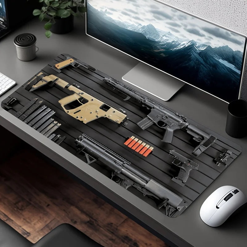 XL Tactical Gaming Mouse Pad Non Slip Stitched Edges 400x900mm