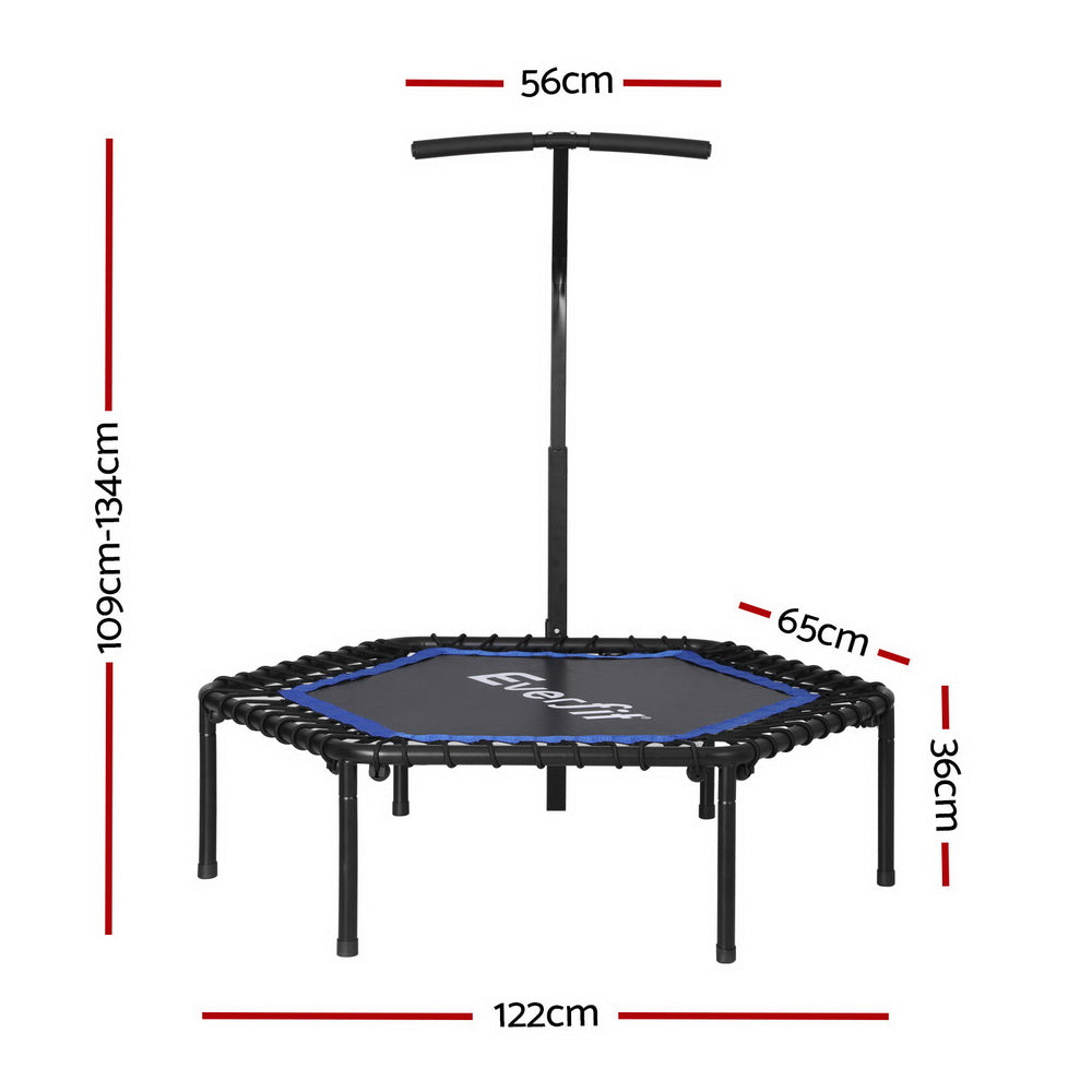 Rebounder Mini Trampoline 48inch-Blue Black