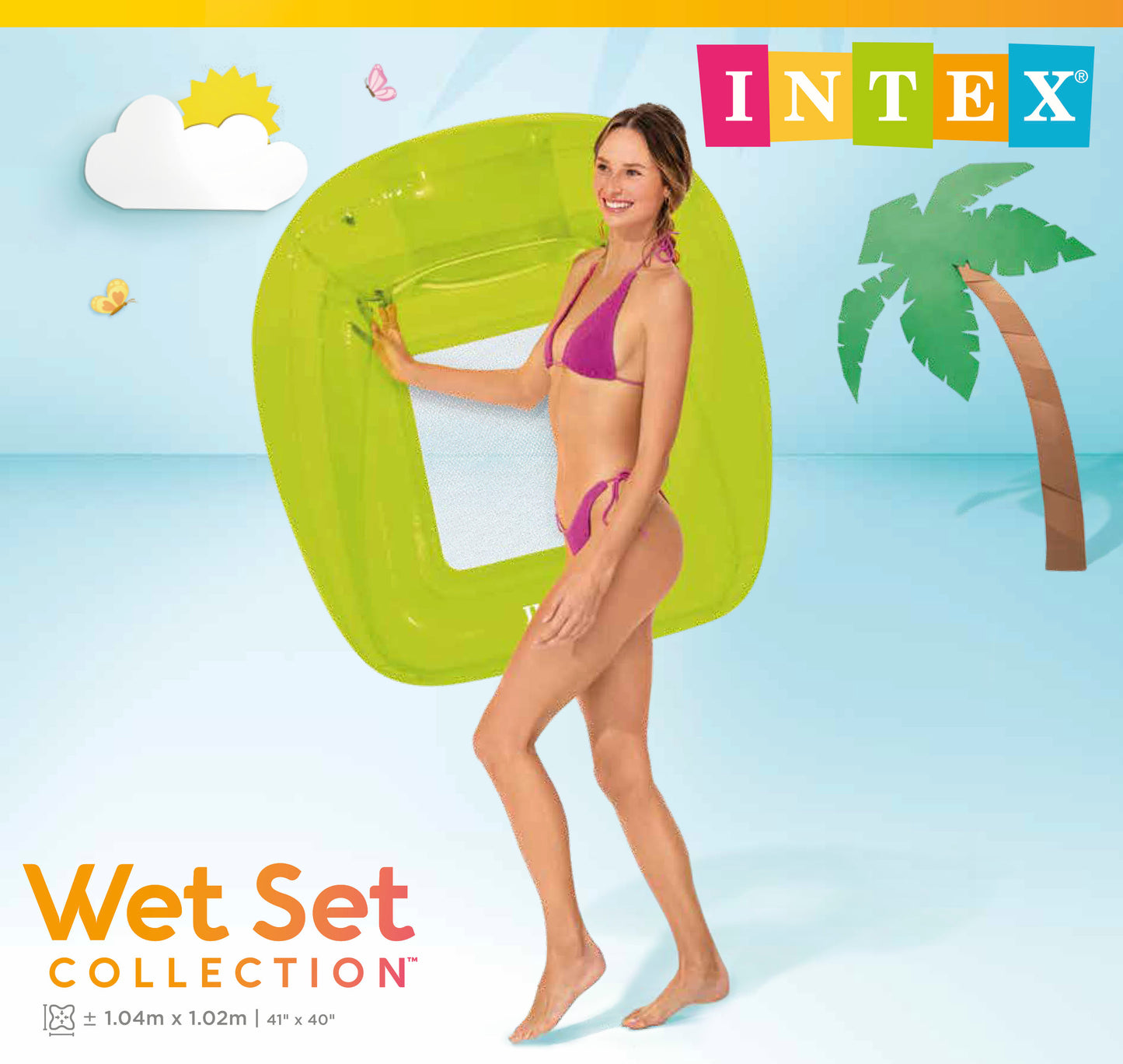 Intex Pool Lounge Chair Transparent 56802