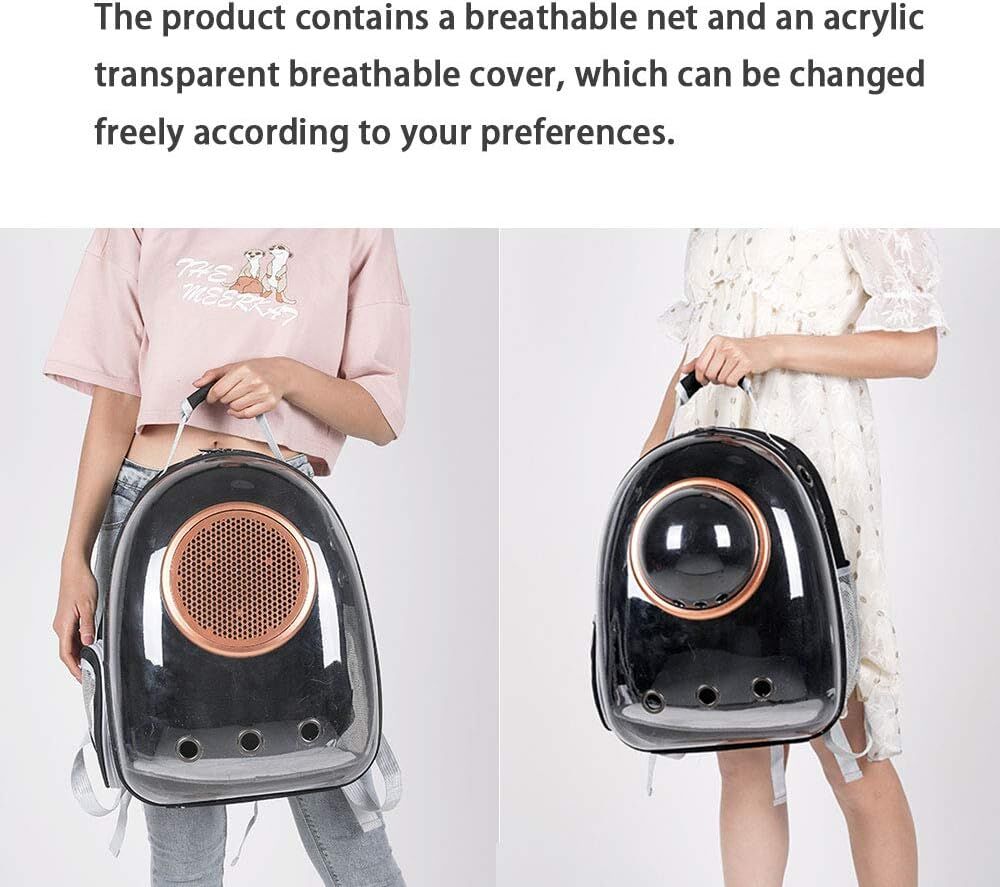 pet products Pet Space Capsule Backpack, Small Medium Cat Puppy Dog Carrier, Transparent Breathable Heat Proof, Pet Carrier for Travel Hiking Walking Camping, Grey - Factory Direct Shop