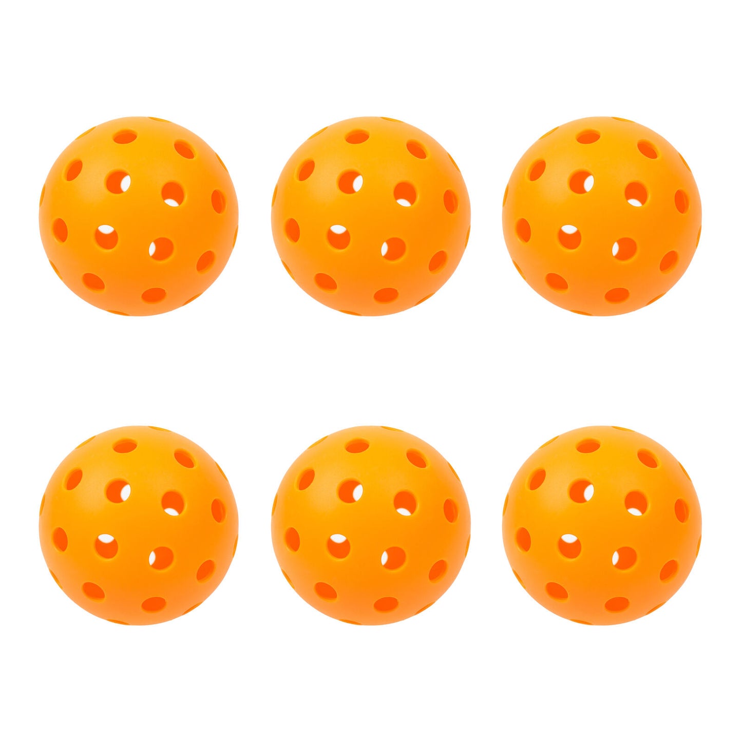 Precision Aerodynamic 40 Hole Design Pickleball Ball - 6 pack