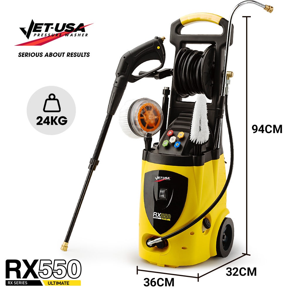 JET-USA 3800 PSI High Pressure Water Cleaner Washer Electric Pump Hose Gurney