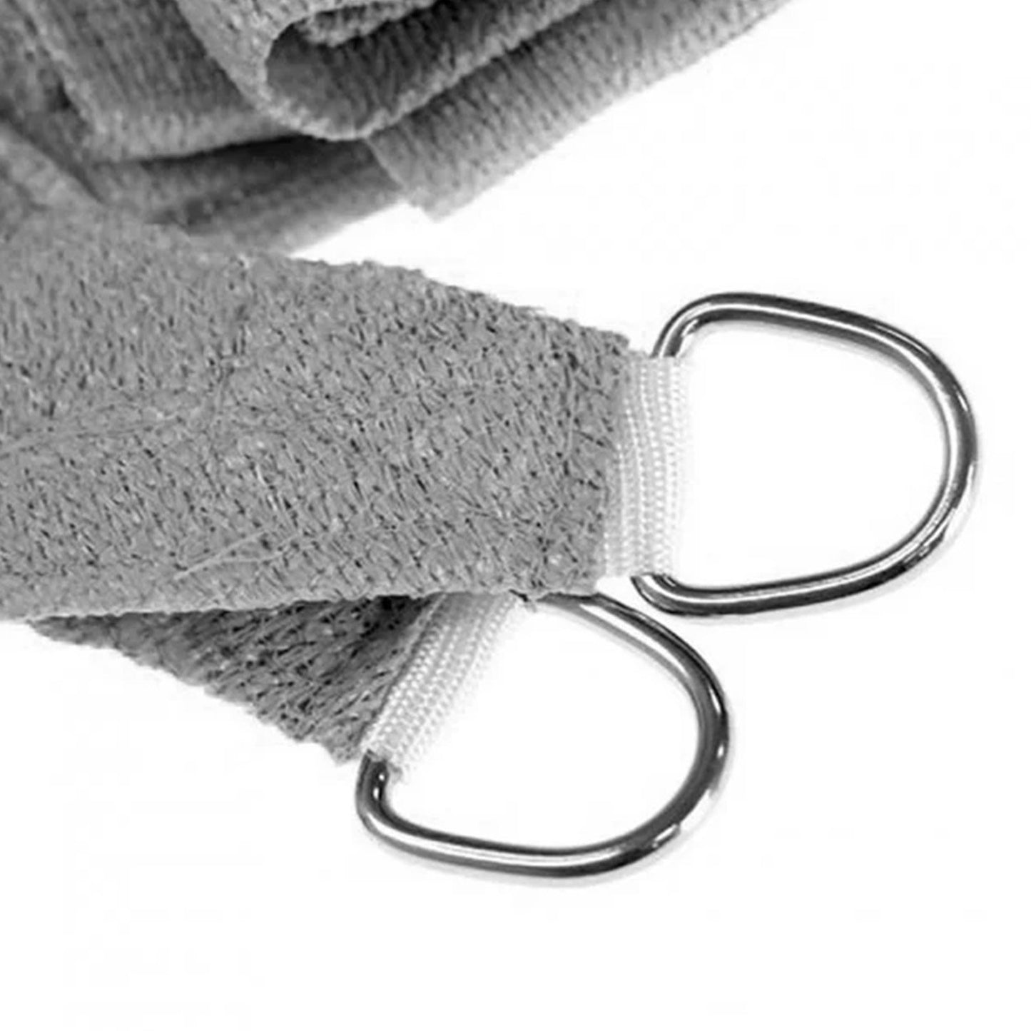 Wallaroo 280gsm Outdoor Square Sun Shade Sail Canopy Grey - 5m x 5m