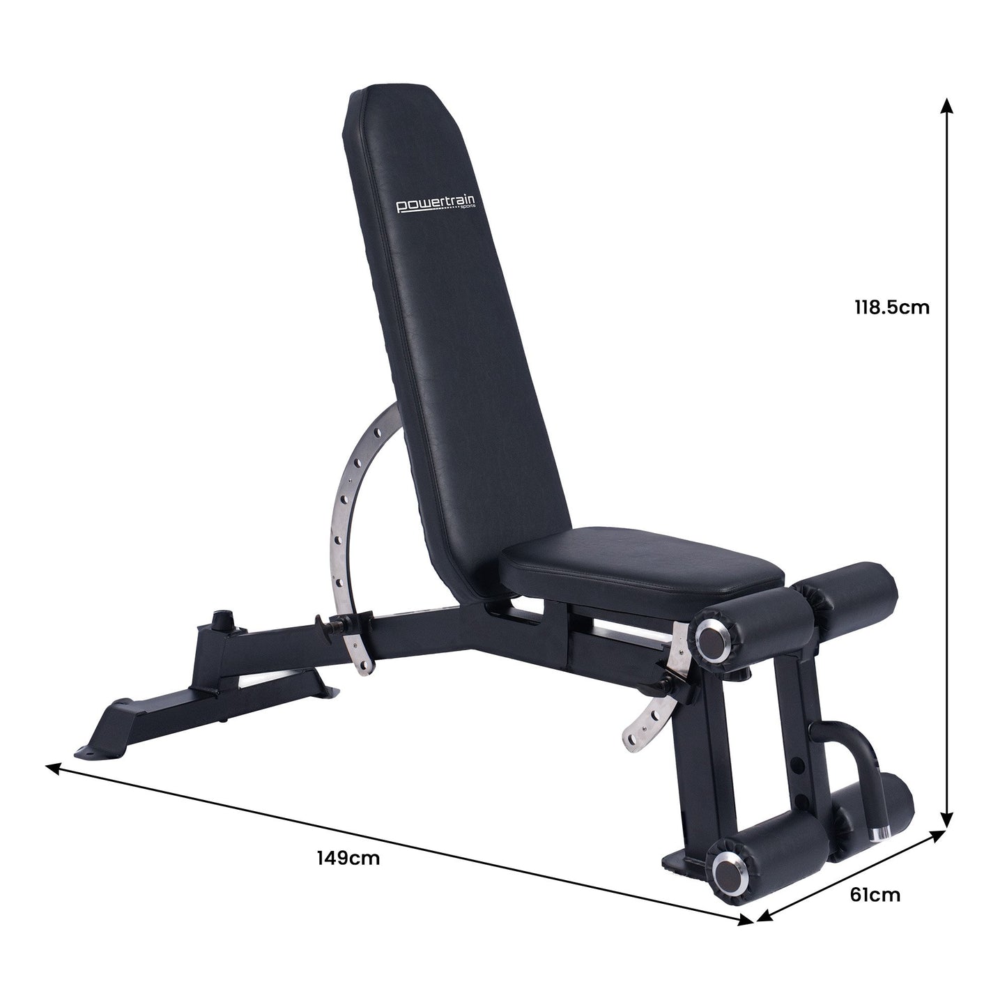 Powertrain Weight Bench with Transport Wheels-267kg