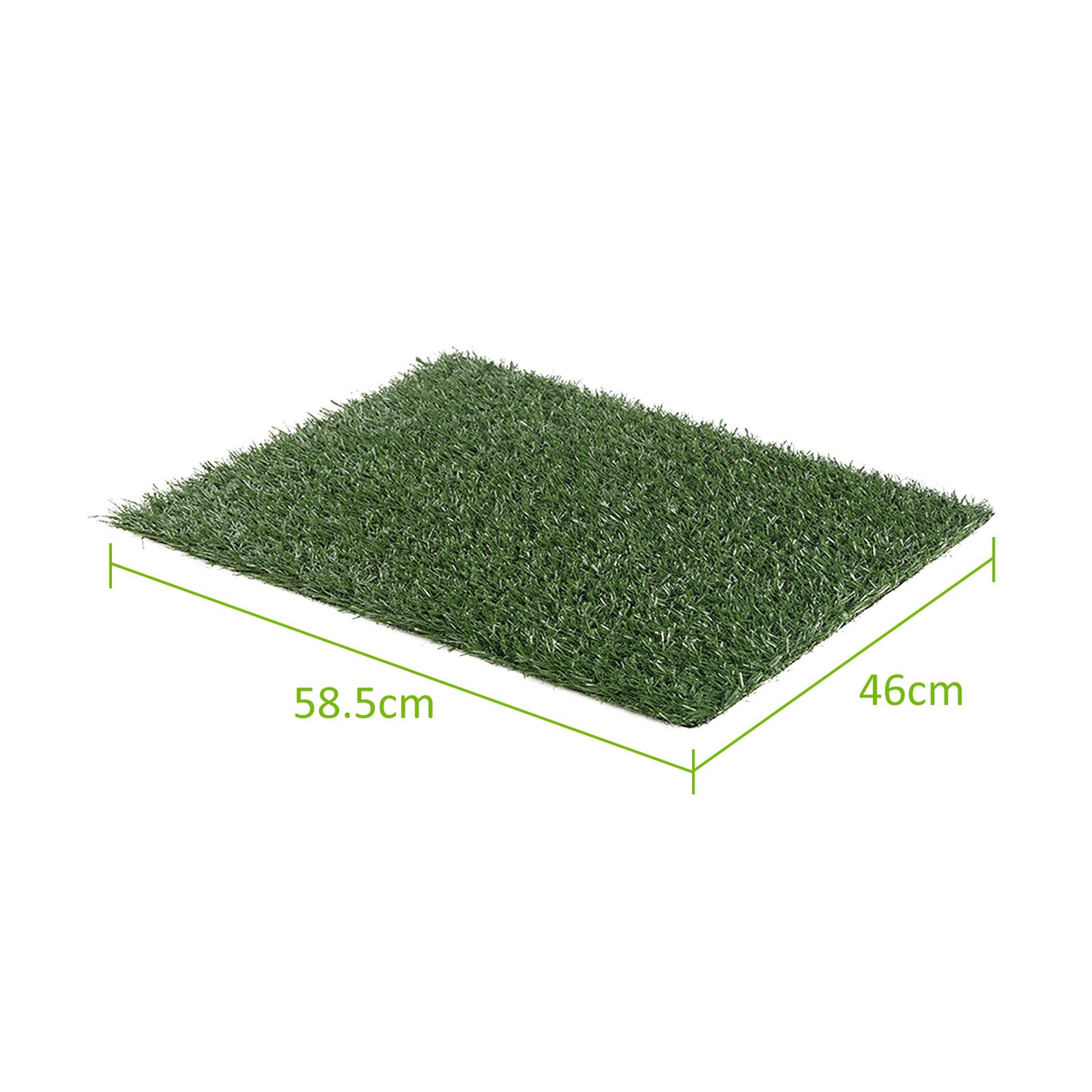 2 Grass Mat 58.5cm x 46cm for Pet Dog Potty Tray Training Toilet - Factory Direct Shop