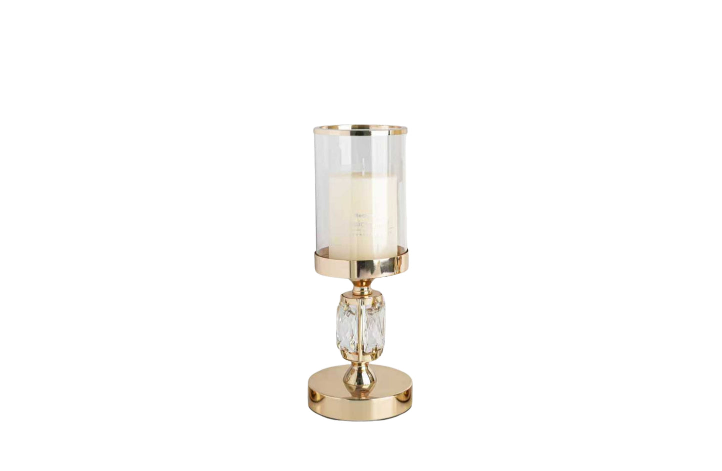 Abode Crystal Candle Holder – Gold - Small - Factory Direct Shop