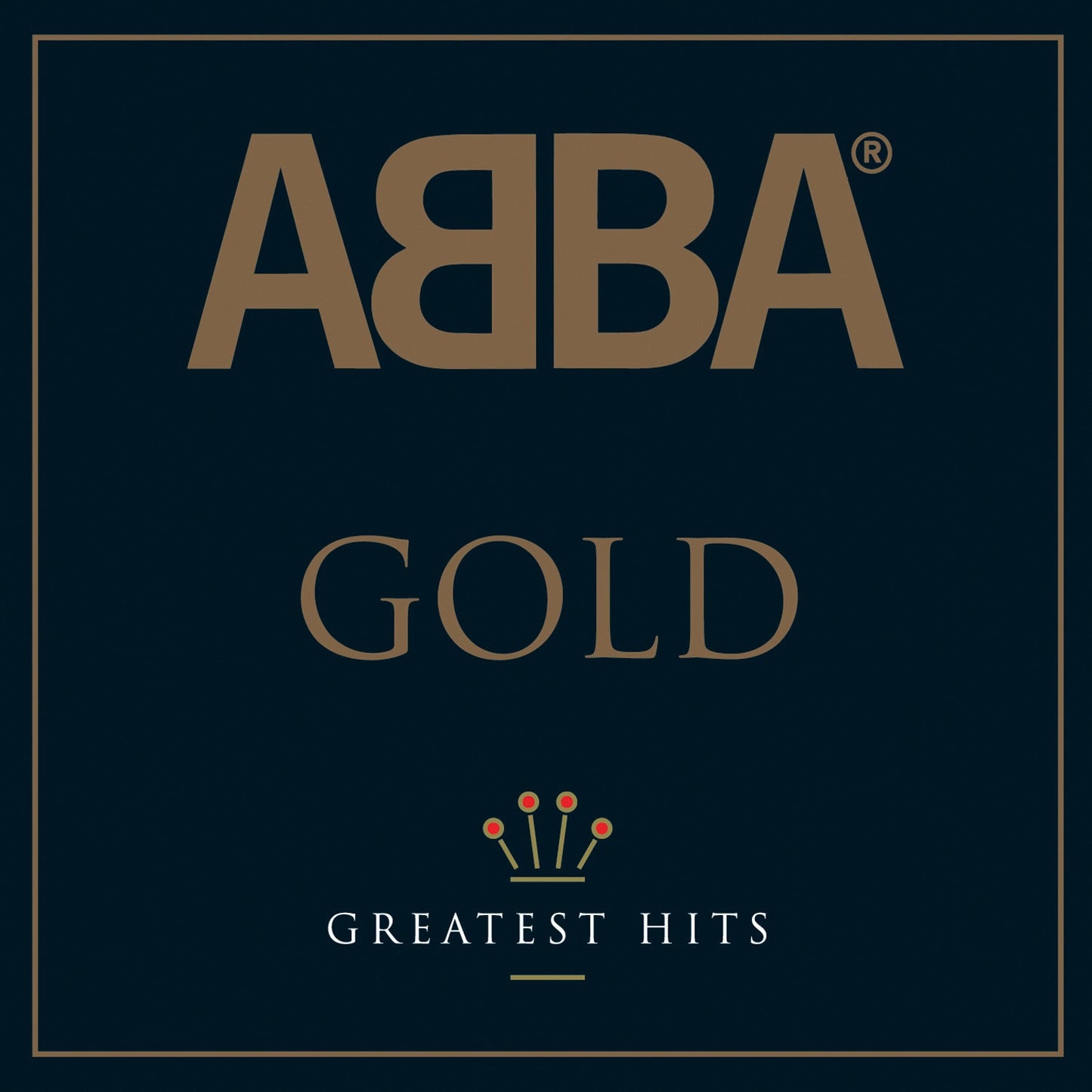 Crosley Record Storage Crate & Abba Gold - Double Vinyl Album Bundle