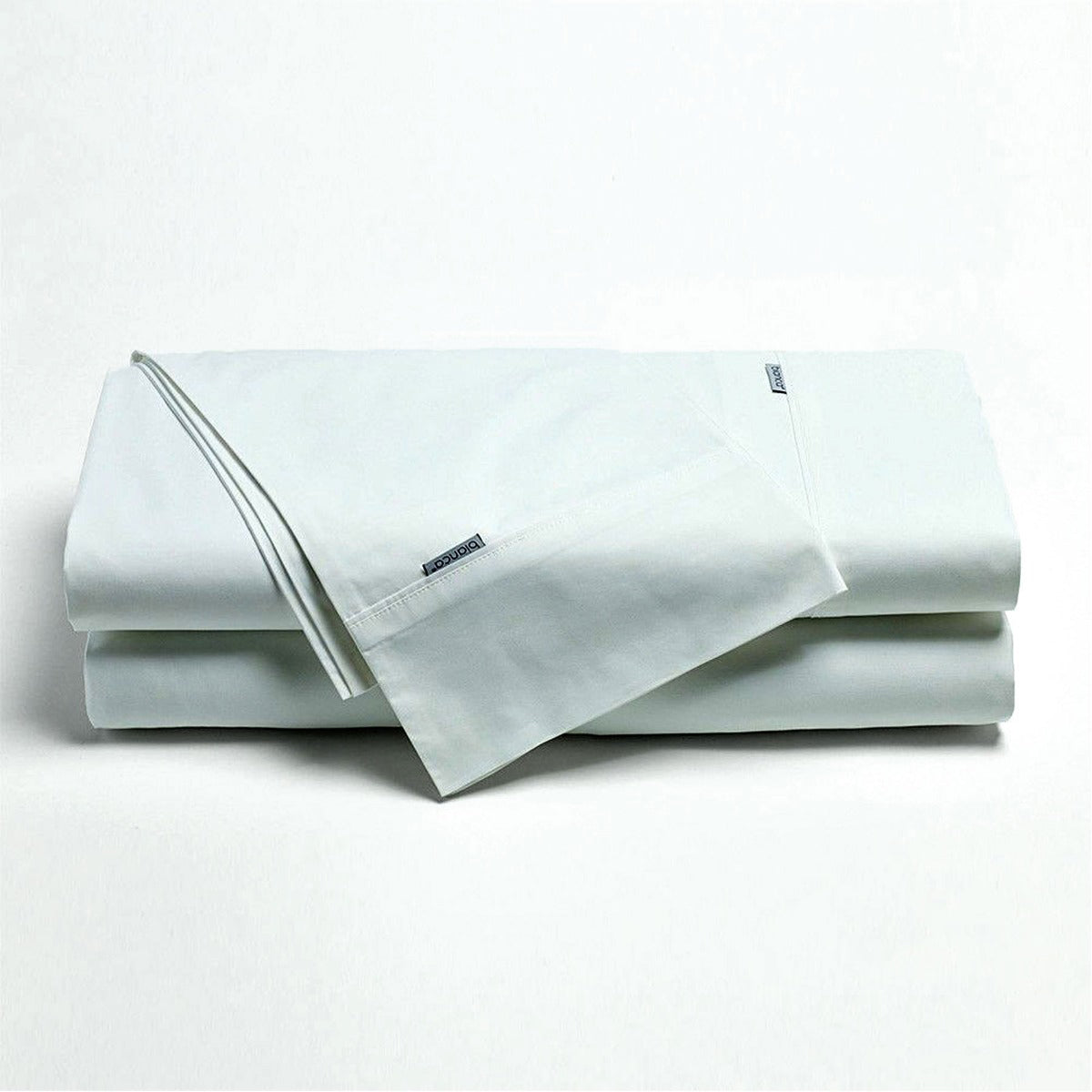 Bianca Heston Cotton Percale Sheet Set White Single