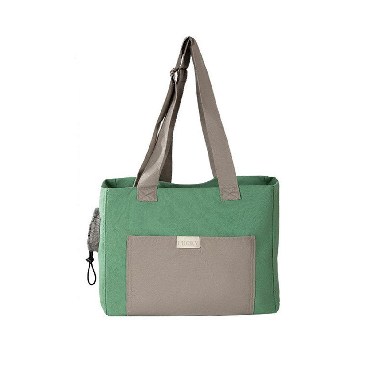 Portable Breathable Adjustable Crossbody Pet Carrier Bag Large Capacity for Pet - Green - Factory Direct Shop