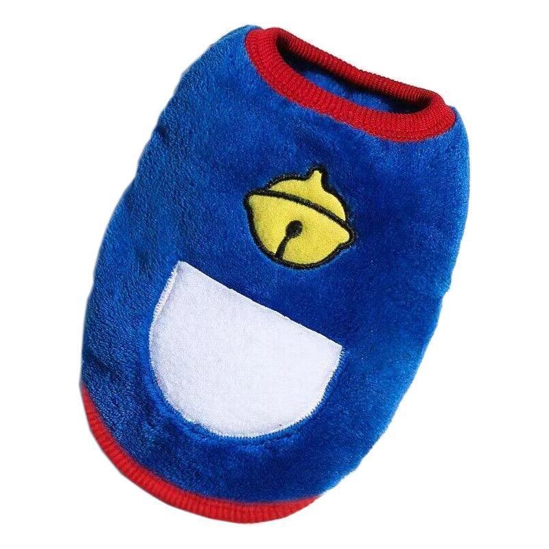 S Size Warm Winter Dog Clothes Soft Fleece Dog Jacket Pet Coat Sweater Cat Jumper - Red Strawberry