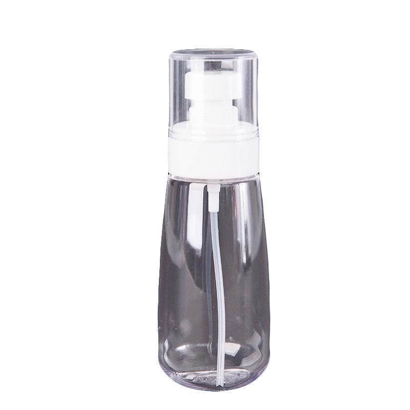 10pcs Portable Travel Emulsion Dispenser Bottle Press Pump Refillable Containers - Clear-100ml