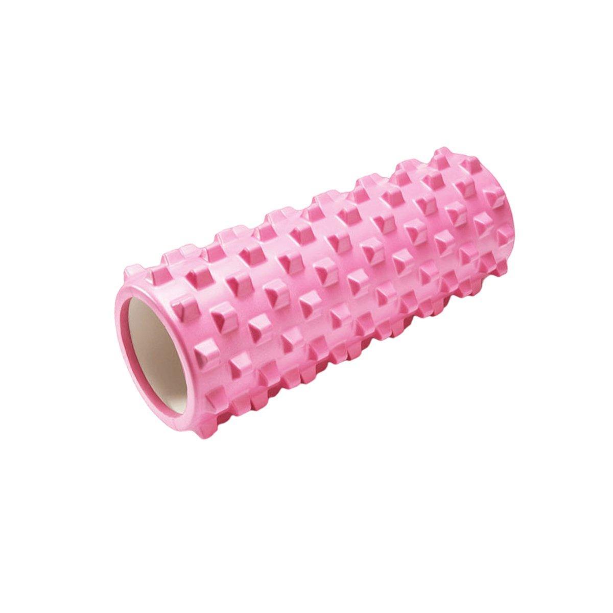 High Density EVA Foam Roller Yoga Massage Stick for Fitness - Crescent Style Pink - 33cm - Factory Direct Shop