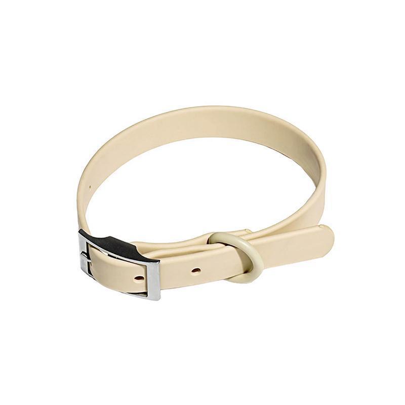 PVC Dog Collar Working Dog Kennels Waterproof Soft Adjustable for Pets M Size - Coffee - Factory Direct Shop