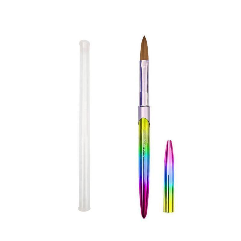Kolinsky Acrylic Nail Art Brush Manicure Powder Professional Tools Size 2-18 - 4#