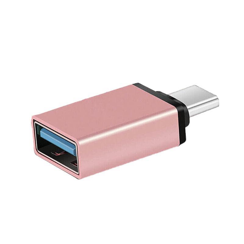 USB Type-C to USB 3.0 Adapter OTG Converter for Phone Tablet Laptop - Gold