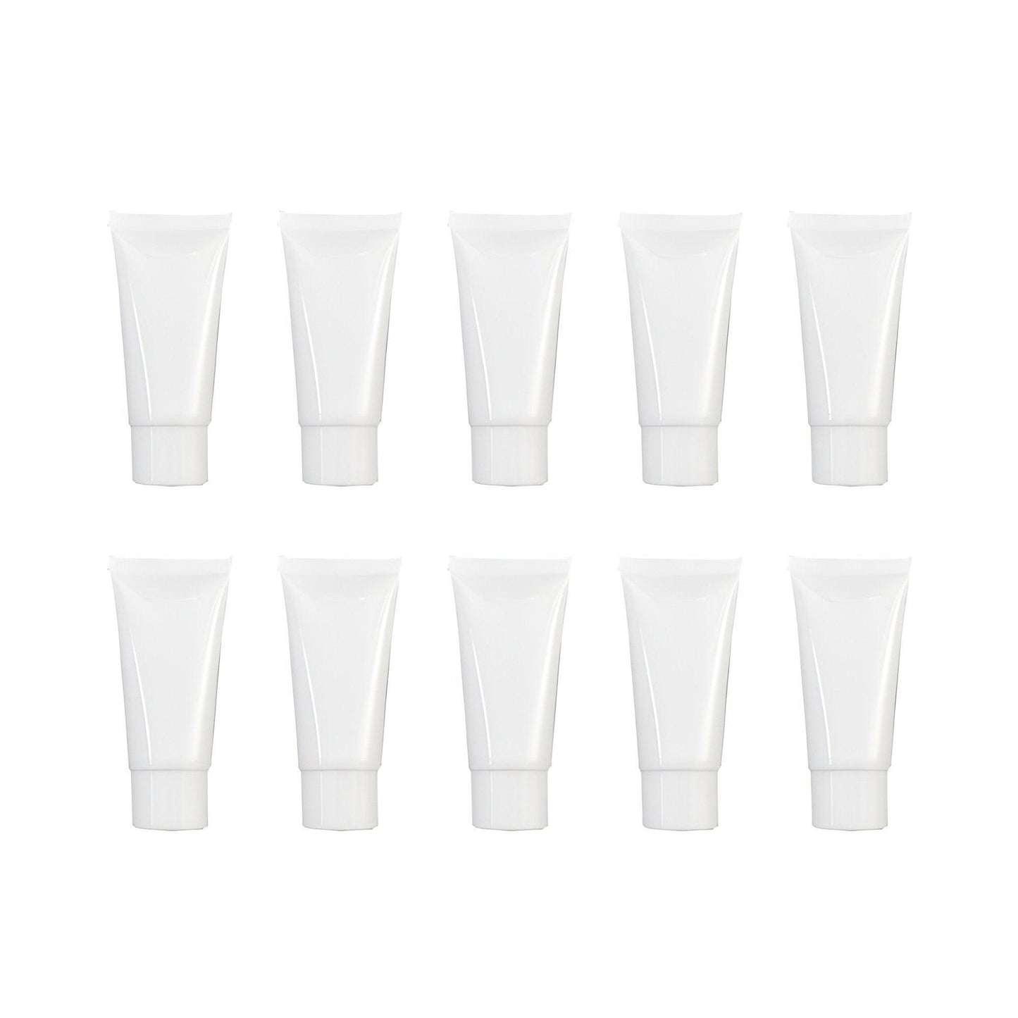 10x Soft Cosmetic Tubes for Face Wash Hand Cream Lotion Packaging Containers - 20ml