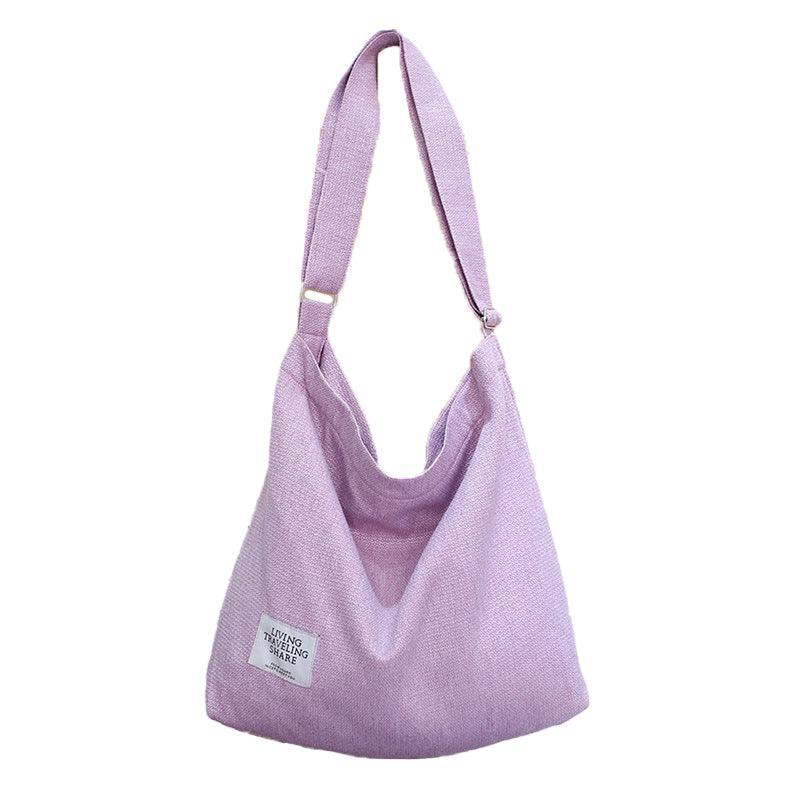 Womens Large Canvas Handbag Ladies Travel Messenger Shoulder Bag Hobo Tote Purse - Dark Blue