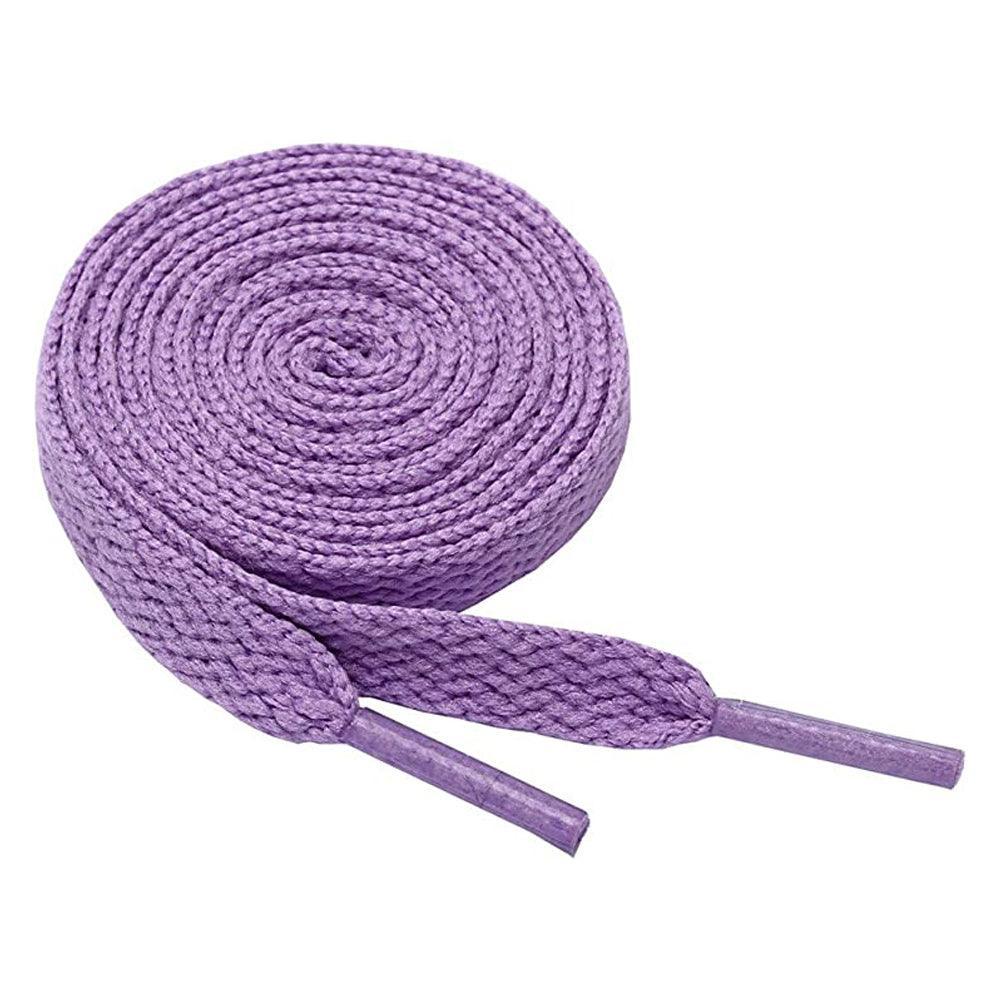 Shoelaces Colorful Coloured Flat Round Oval Bootlace Sneaker Shoe Laces - Flat-Grey