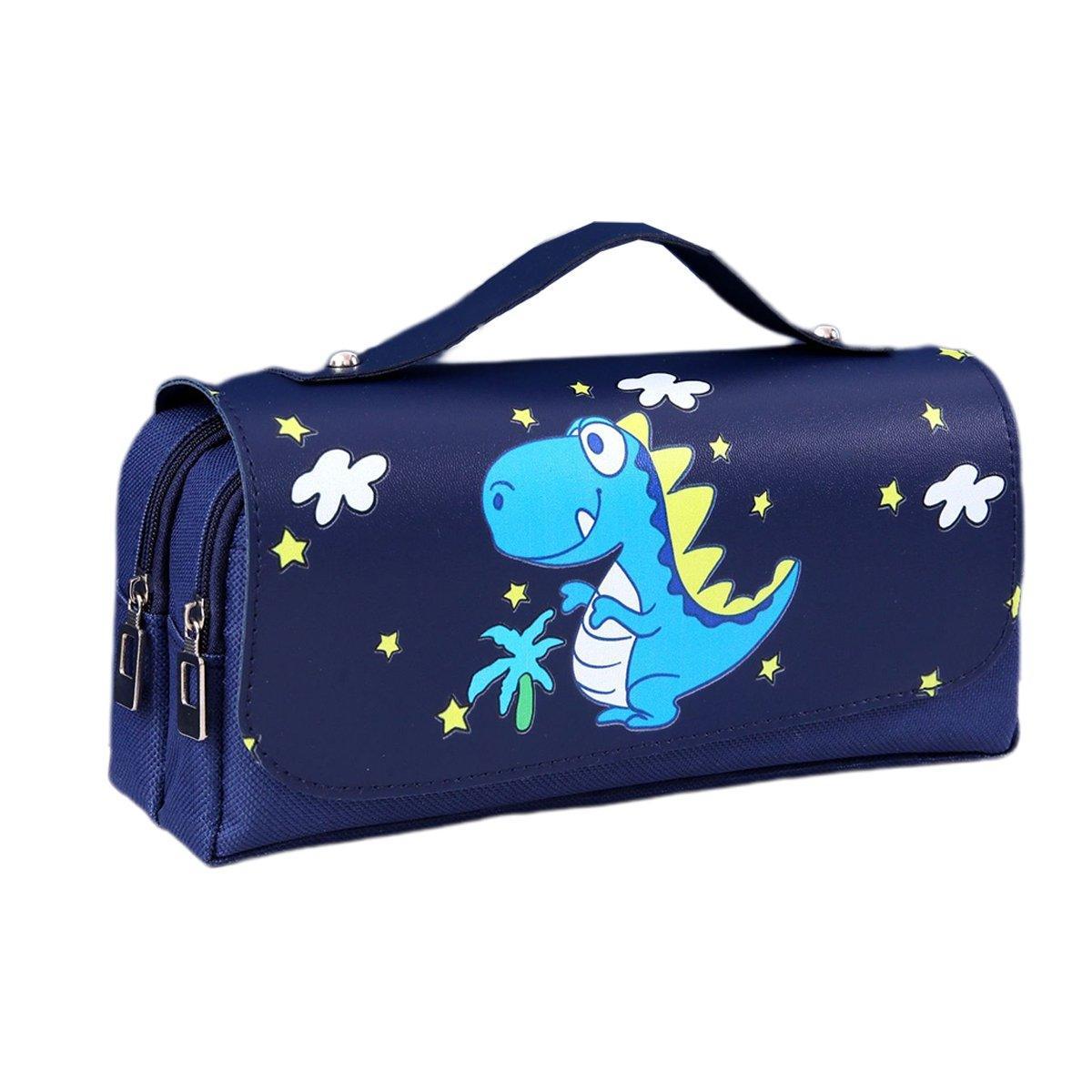 Functional Pencil Case Stationery Bag Pen Holder Storage Organizer for School - 04