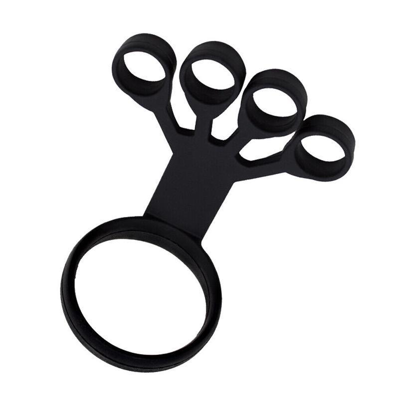 Finger Exerciser Strength Gripper Forearm Trainer Hand Grip Strengthener Therapy - 3# Black (Large Strength)