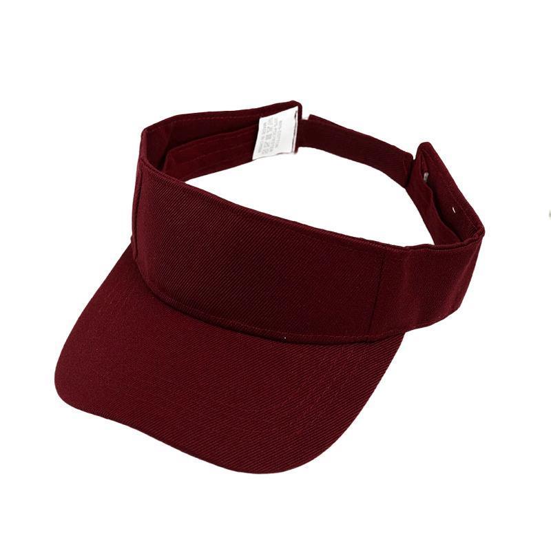 Women Adjustable UV Protection Sport Visor Cap Beach Sun Hat New Stylish Design - Orange