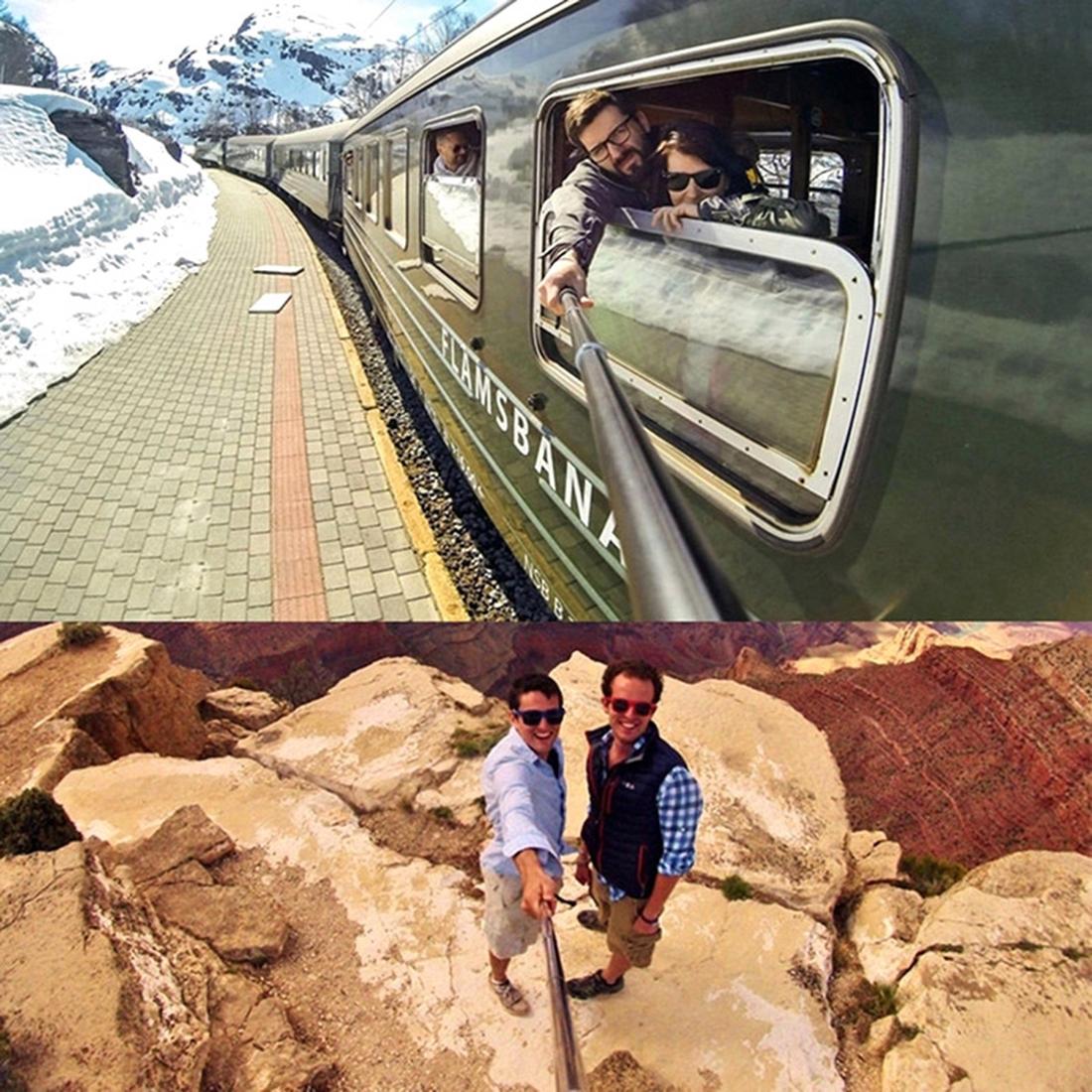 Extendable Monopod for Gopro and Other Action Cameras - 19-49cm