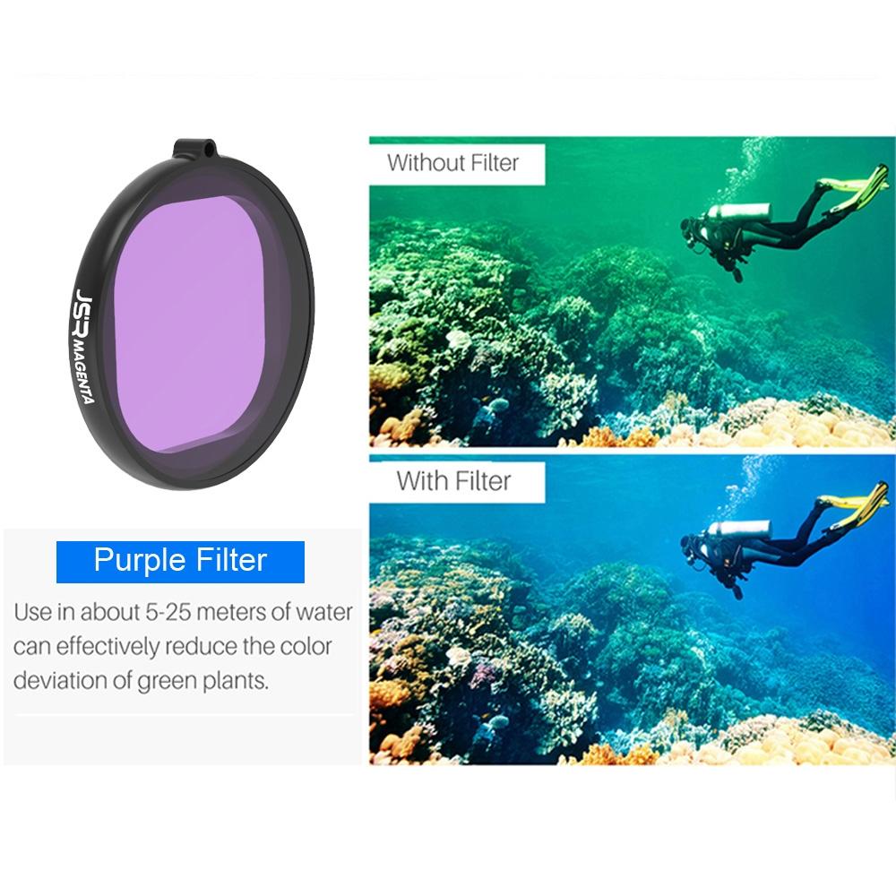 3-in-1 Round Diving Lens Filter for Gopro Hero8