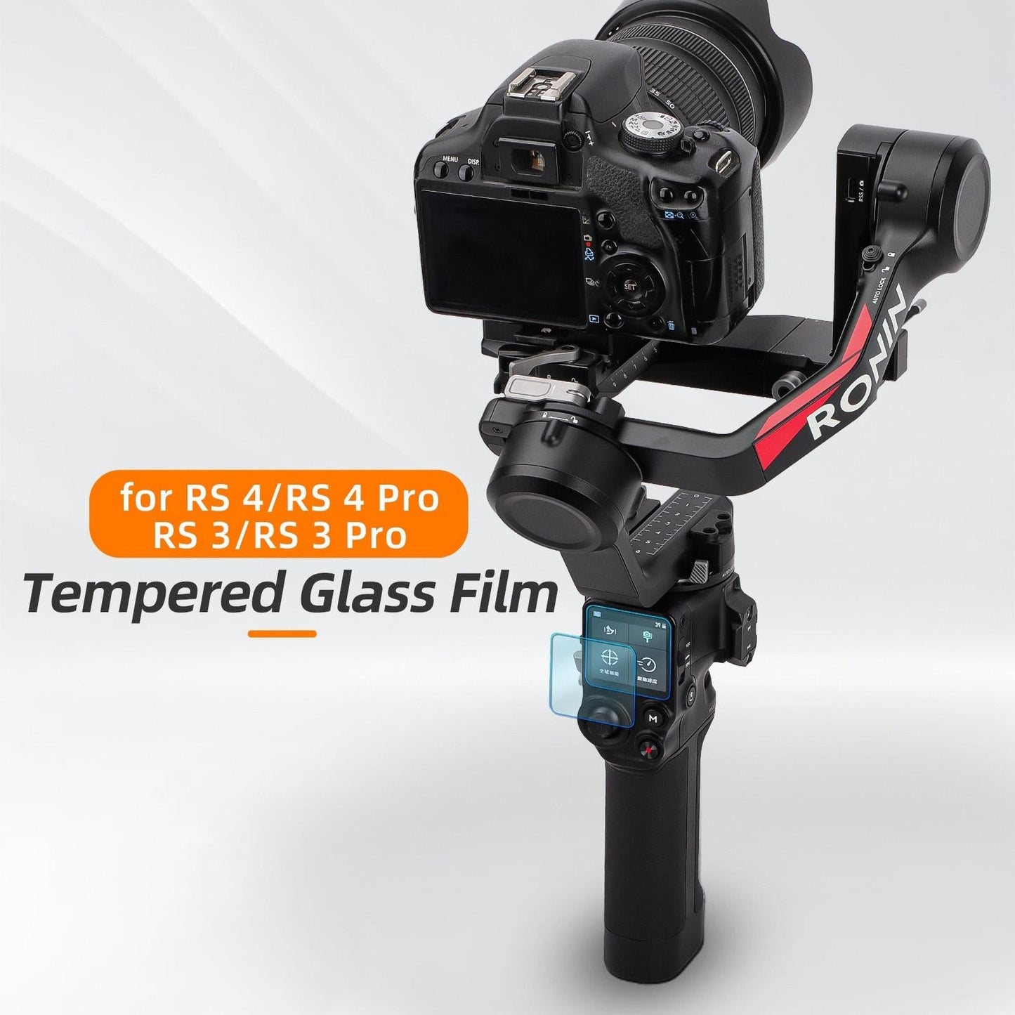 Tempe Glass Film for Dji Rs 4 / Rs 4 Pro / Rs 3 / Rs 3 Pro - 2 Pack