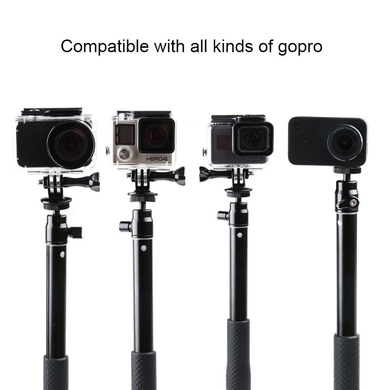 Foldable Tripod Selfie Stick for Action Cameras and Phones - 93cm
