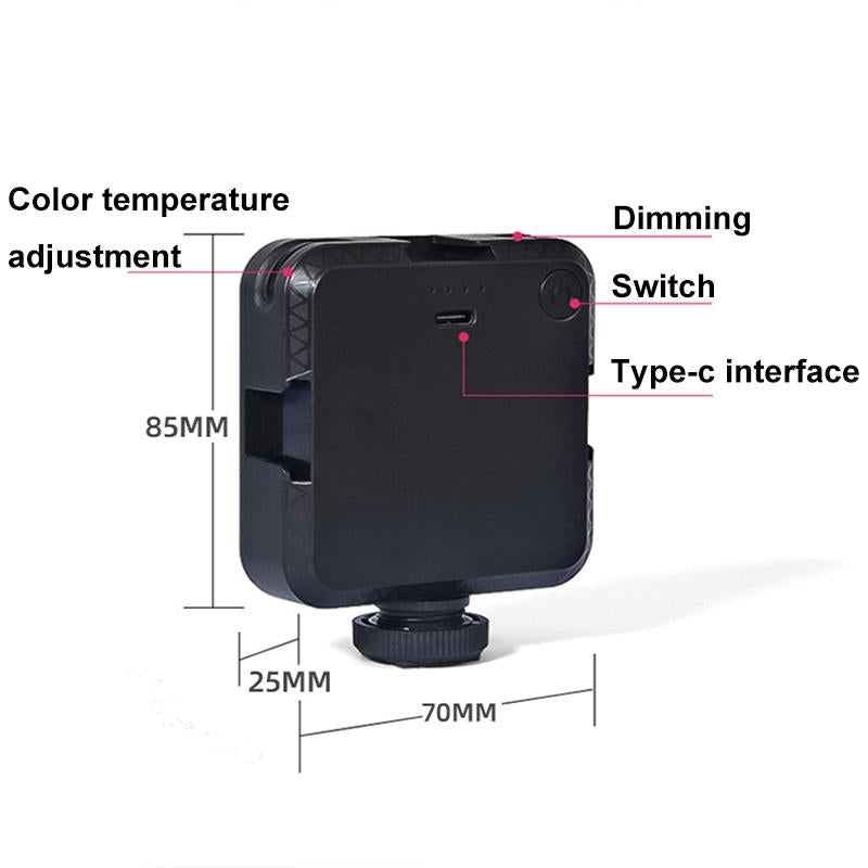 Portable 64-led Video Conference Laptop Light - Clip + Tripod Set