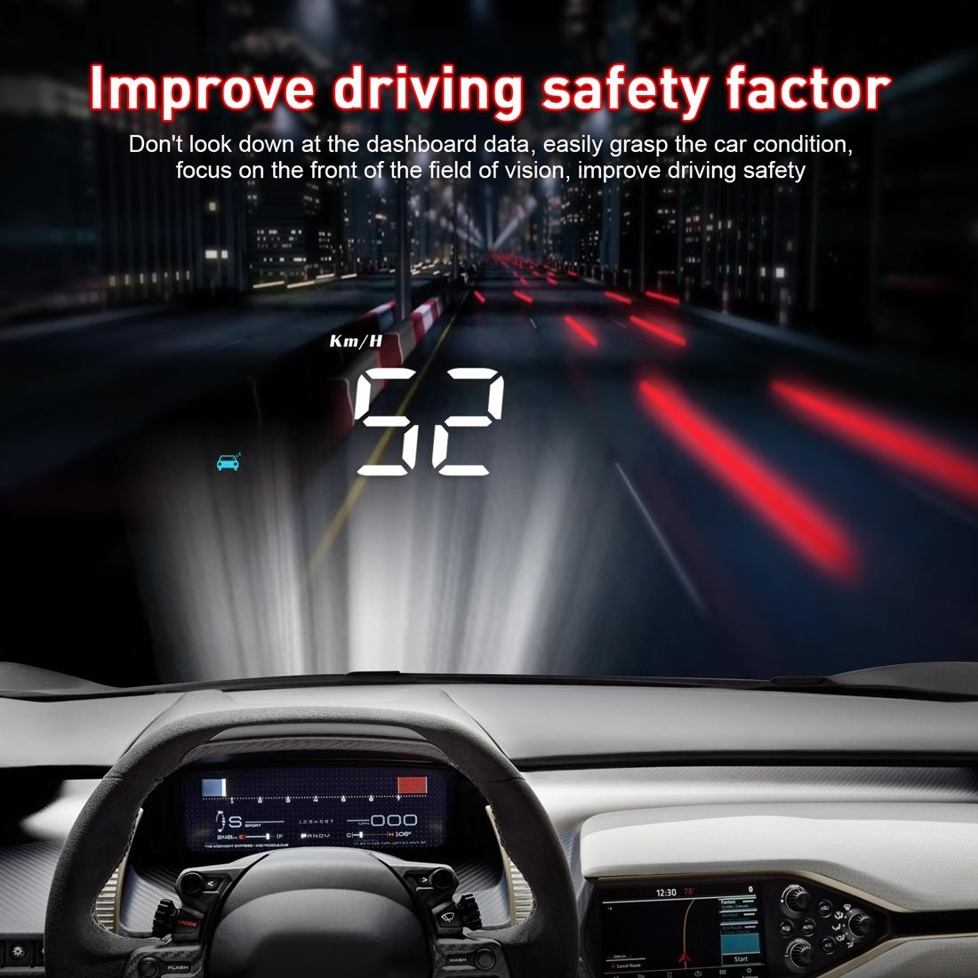 Universal Car Obd2 Hud 3.5 Inch Vehicle Head Up Display