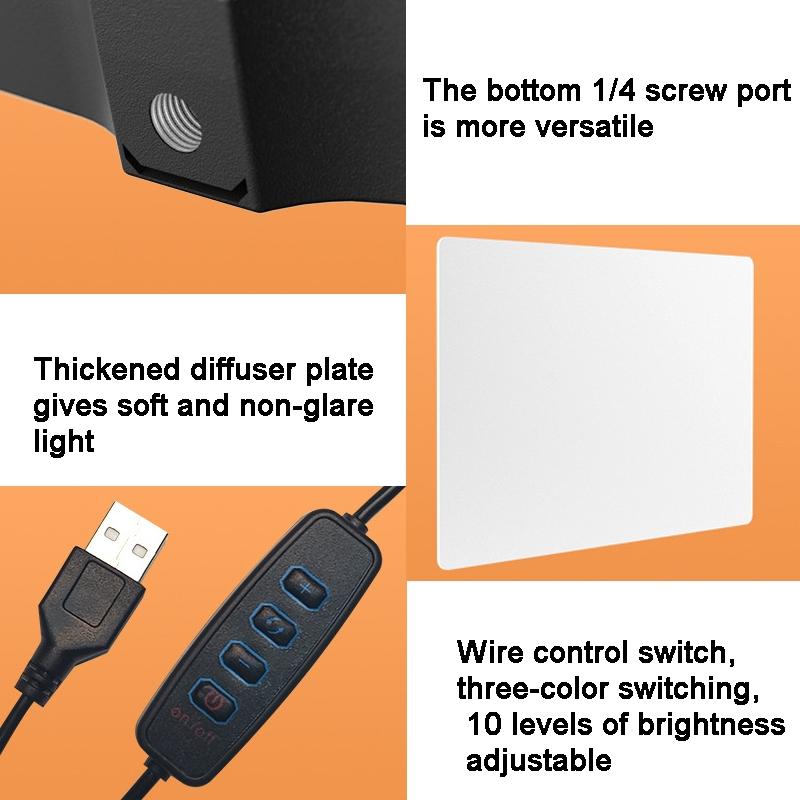 42公分支架即時補光燈,附10種三色溫,適用於攝影