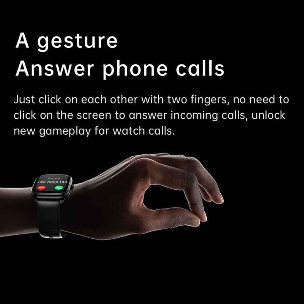 2.01 Inch Ips Hd Screen Smart Watch Supports Bluetooth Call / Health Monitoring Black