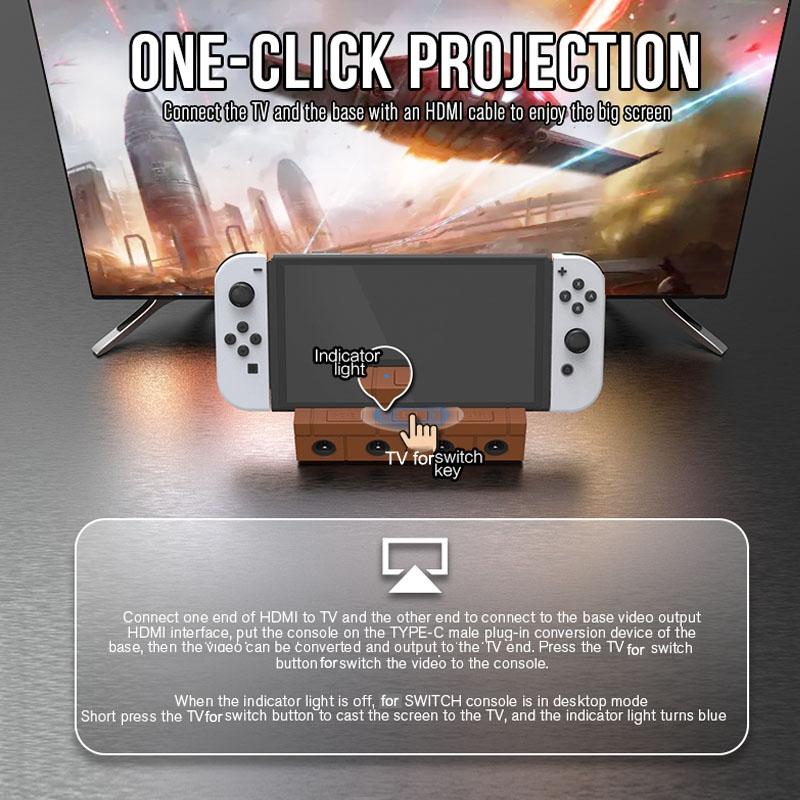 Universal Charging Dock for Nintendo Switch - Multi-functional - Black