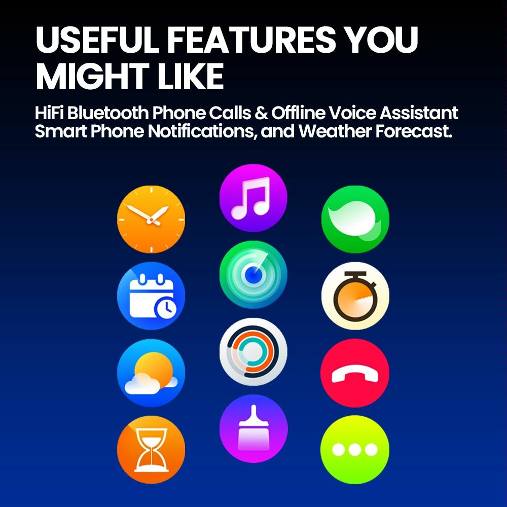 1.43 Inch Fitness & Wellness Smart Watch 24H Health Monitoring - Flame Red