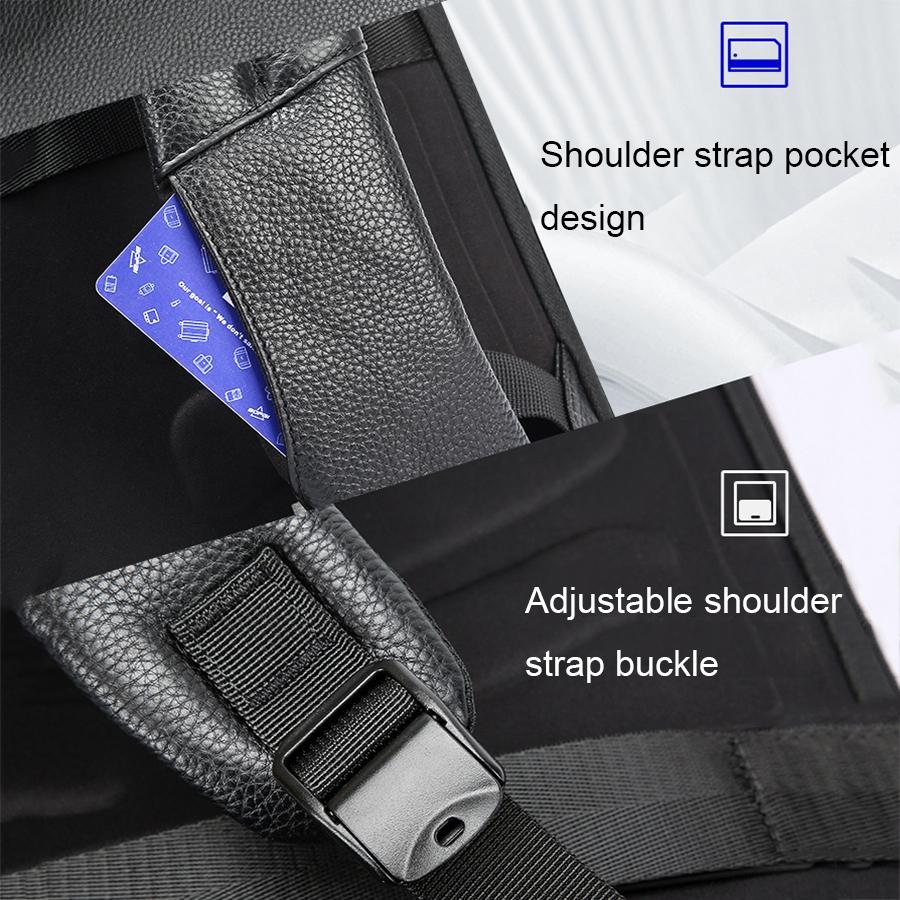 Multifunctional Anti-theft Laptop Business Backpack with Usb Charging Hole Black