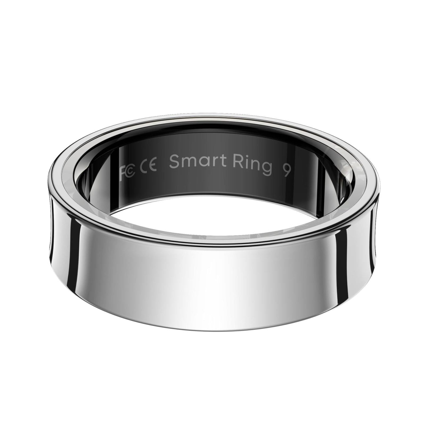 Smart Ring With Heart Rate Blood Oxygen Sleep Monitoring & Sports Modes - Size 10 - Black