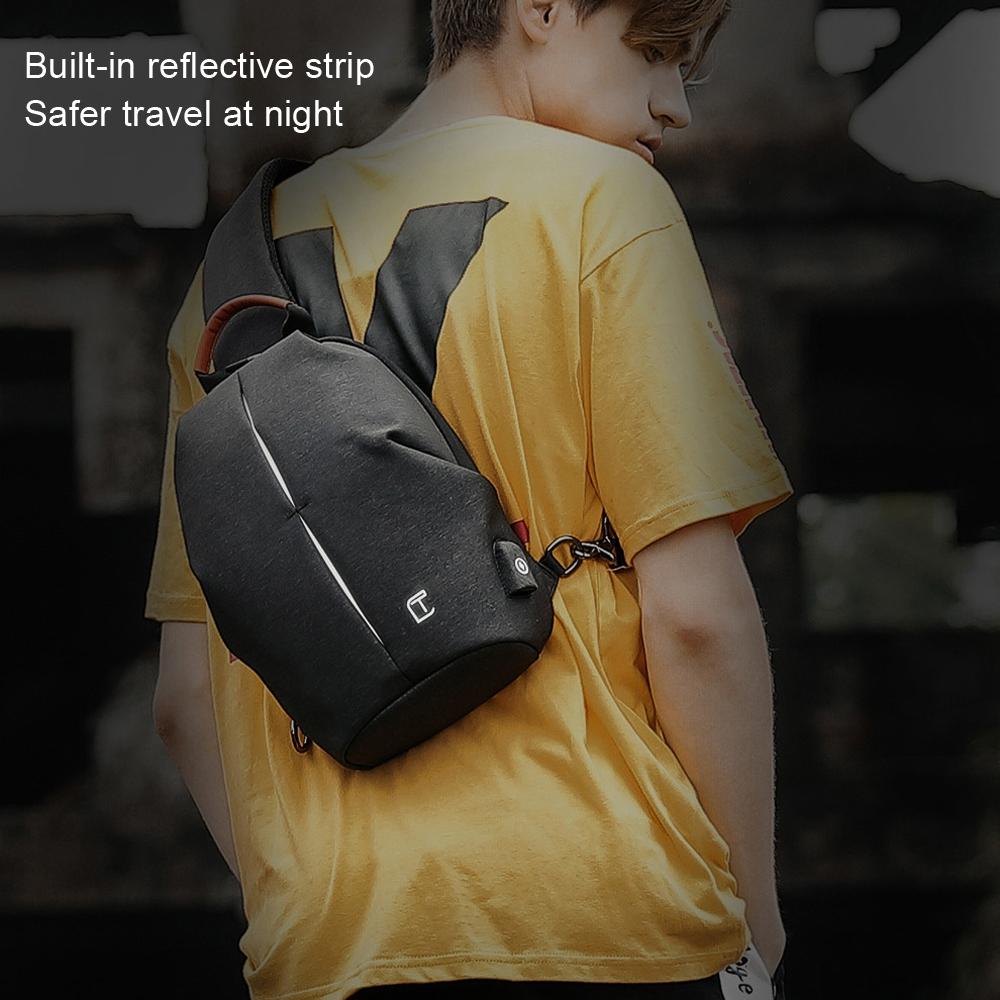 Waterproof Usb Chest Bag For Men Casual Shoulder Messenger - Factory Direct Shop