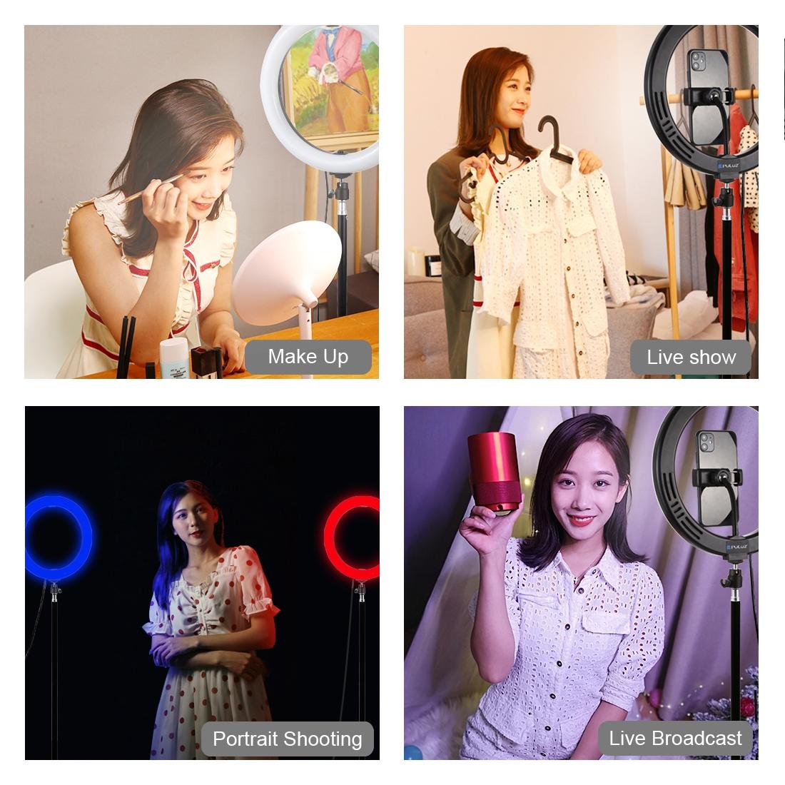 10.2 Curved Led Ring Light with Dual-colour Temperature Remote and Tripod